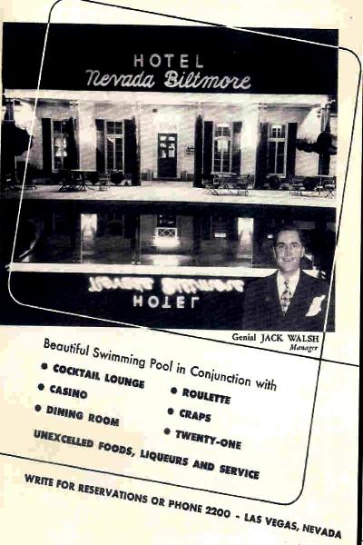 Nevada Biltmore Ad